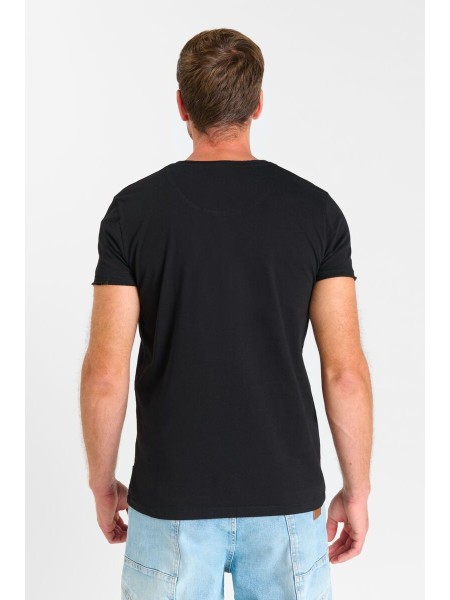 Camiseta cuello pico OBRIBS negro | comprar ahora
