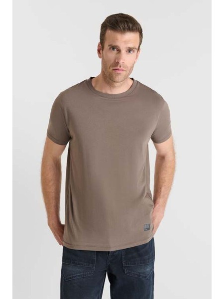 Camiseta cuello redondo OBROWN marrón | comprar ahora