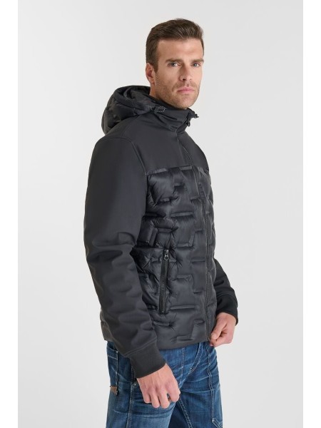 Plumífero capucha extraíble REJAN negro - comprar ahora