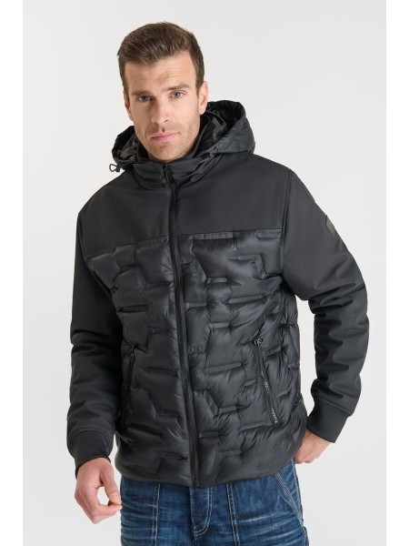 Plumífero capucha extraíble REJAN negro - comprar ahora