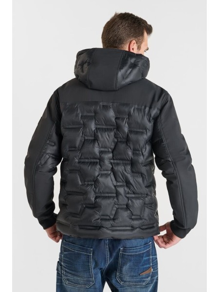 Plumífero capucha extraíble REJAN negro - comprar ahora