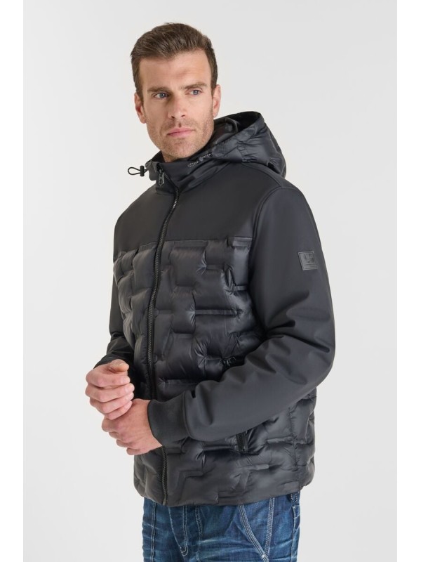 Plumífero capucha extraíble REJAN negro - comprar ahora 2