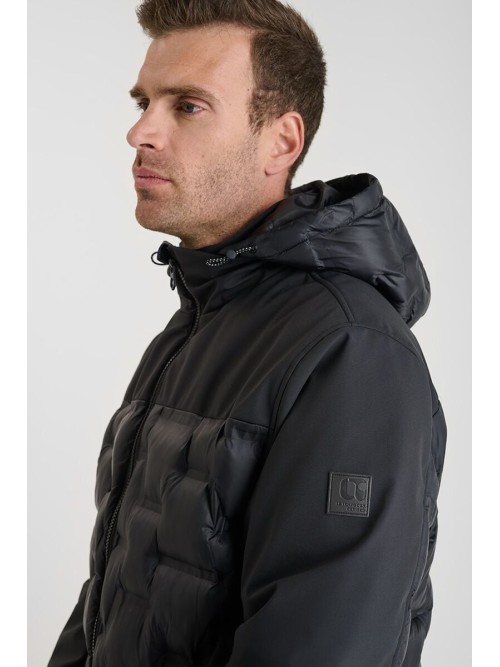 Plumífero capucha extraíble REJAN negro - comprar ahora