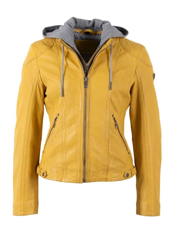 Chaqueta cuero AMMY AMARILLO