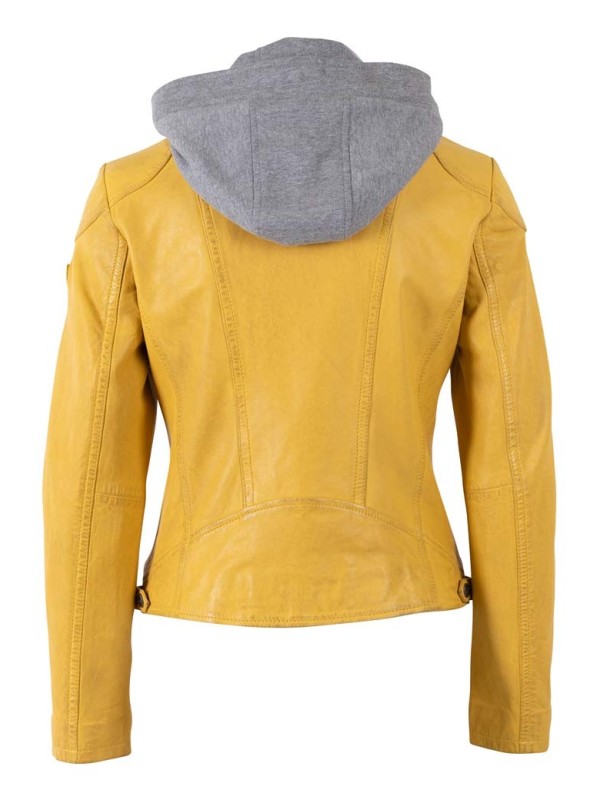 Chaqueta cuero AMMY AMARILLO 2