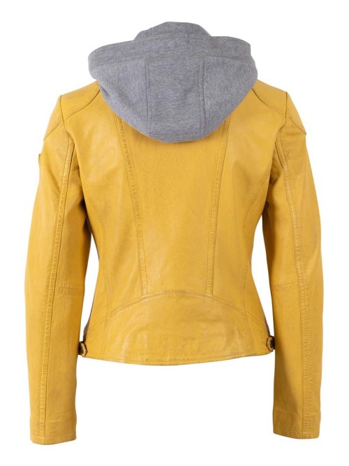 Chaqueta cuero AMMY AMARILLO
