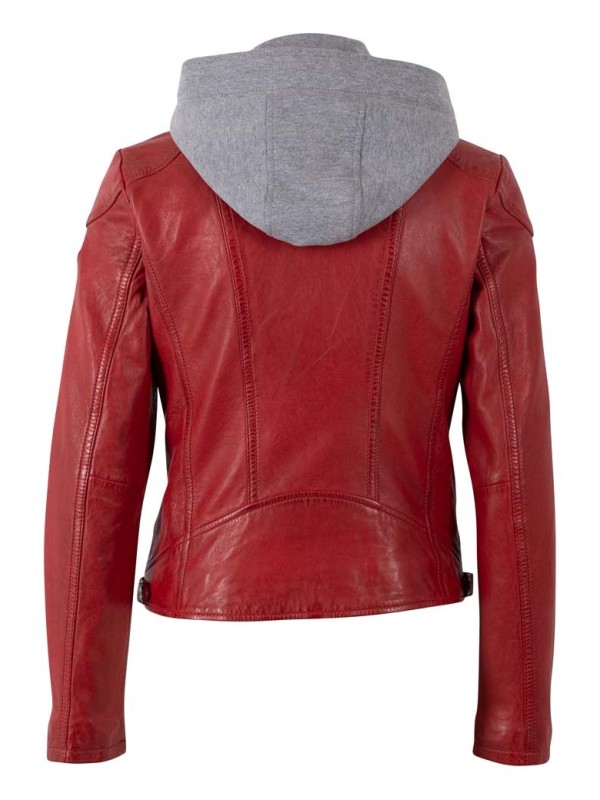 Chaqueta cuero AMMY ROJO 2