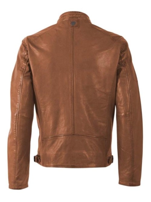 Chaqueta cuero BROUM MARRON