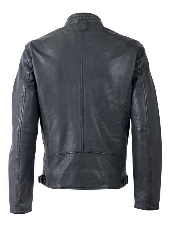 Chaqueta cuero BROUM AZUL 2