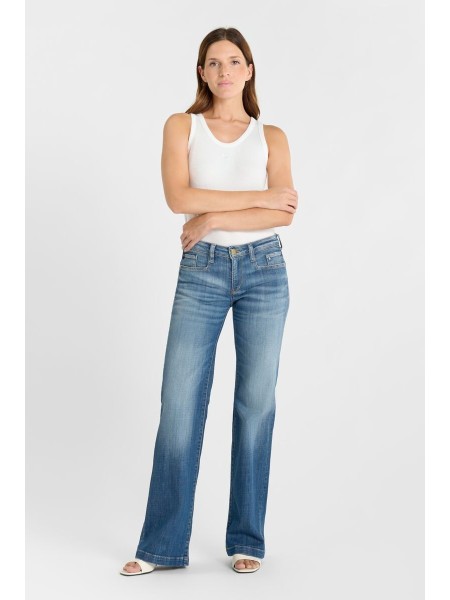 Pantalón flare ROSA azul N°4