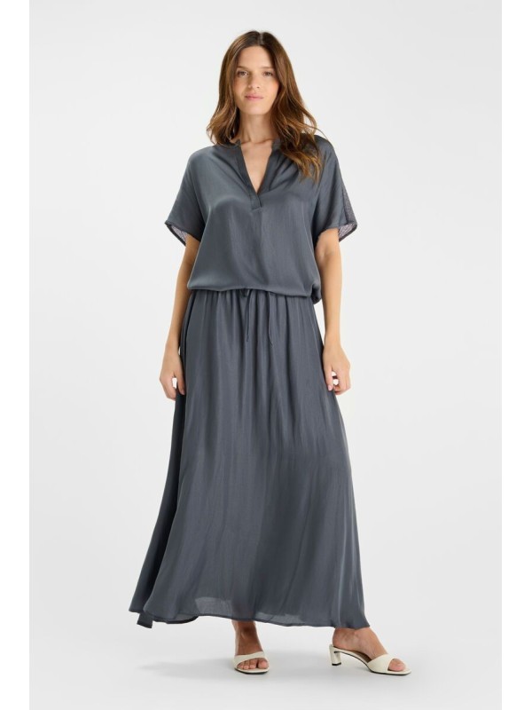 Falda larga EZIA gris antracita 2