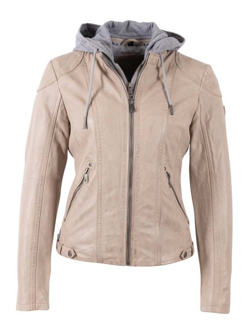 Chaqueta cuero AMMY beige