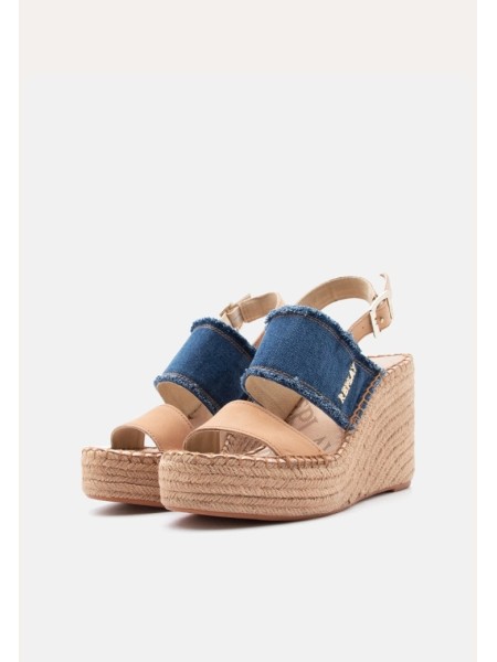 Sandalia con cuña JESS DOUBLE X denim