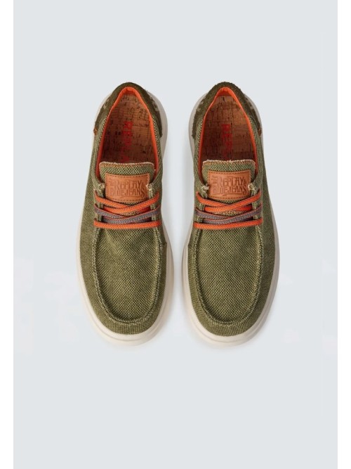 Mocasines con cordones ALCYON 2 TEX verde