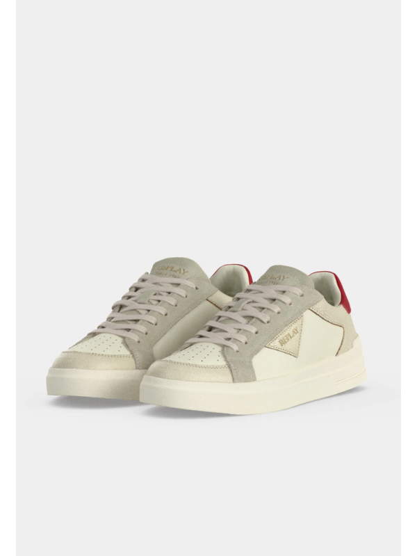 Zapatillas EVAN EDIT SUEDE blanco rojo 2