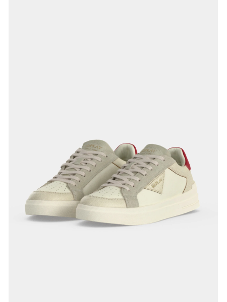 Zapatillas EVAN EDIT SUEDE blanco rojo