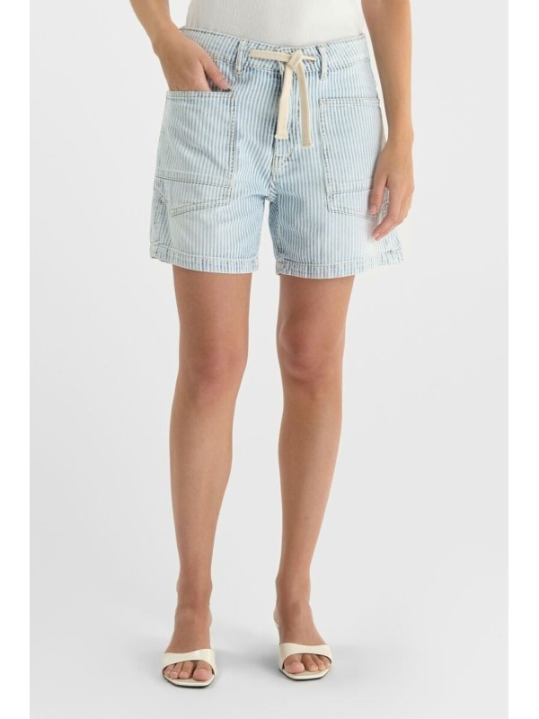 Short rallado MADO azul blanco