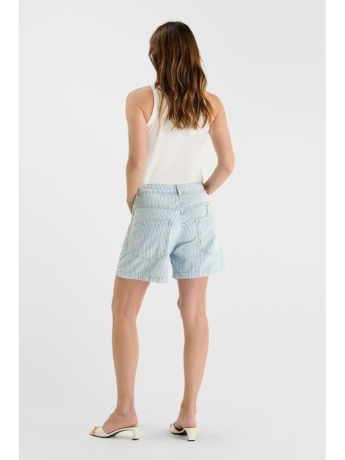 Short rallado MADO azul blanco