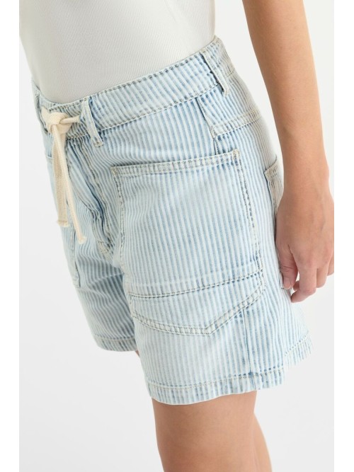 Short rallado MADO azul blanco