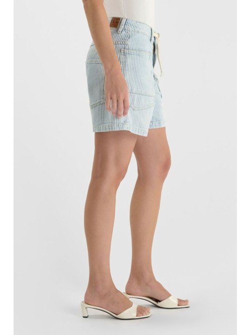 Short rallado MADO azul blanco