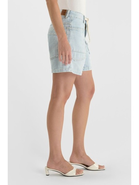 Short rallado MADO azul blanco
