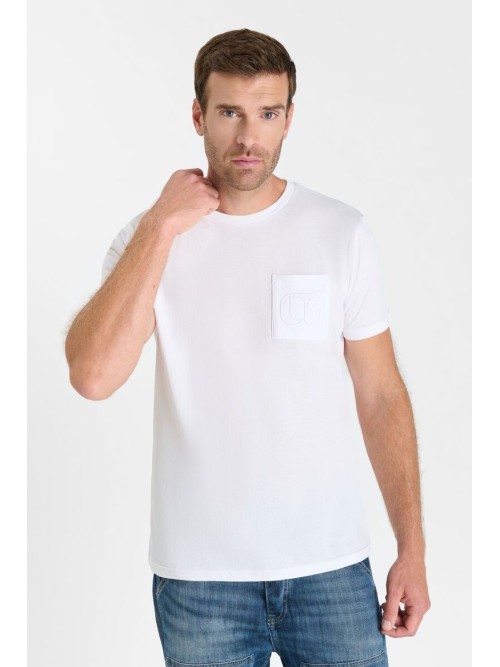 Camiseta cuello redondo NAIA blanco