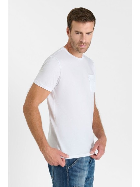 Camiseta cuello redondo NAIA blanco