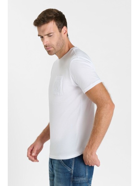 Camiseta cuello redondo NAIA blanco
