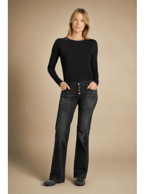 Jeans Flare BELL Black Le Temps des Cerises | Envío Gratis