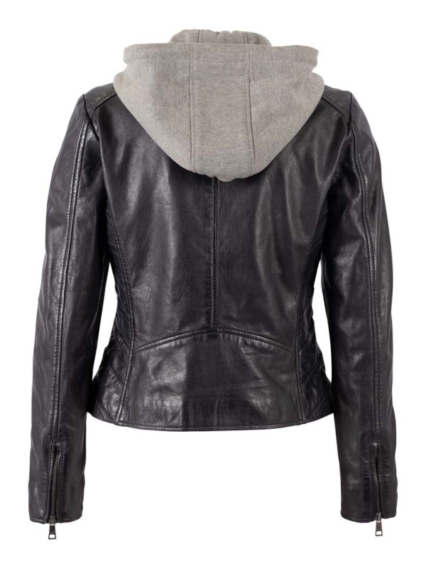 Chaqueta cuero ALVA dark ink 2
