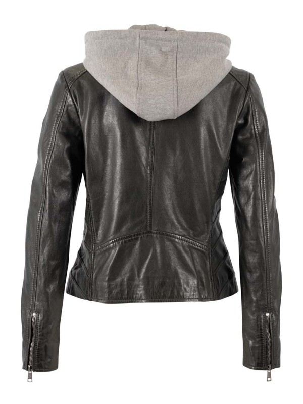 Chaqueta cuero ALVA negro 2
