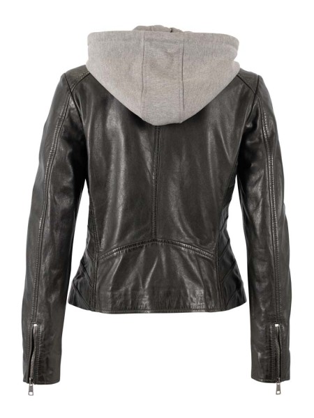 Chaqueta cuero ALVA negro