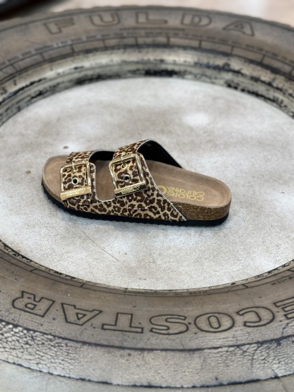 Sandalia de ante animal print ANIMAL PRINT