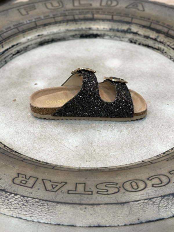 Sandalia brillantina BIO35N MARRON 2