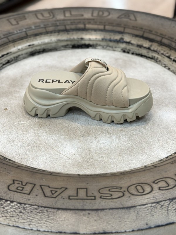 Sandalia JUYCE SLIDE BEIGE CLARO 2