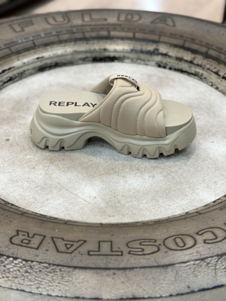 Sandalia JUYCE SLIDE BEIGE CLARO