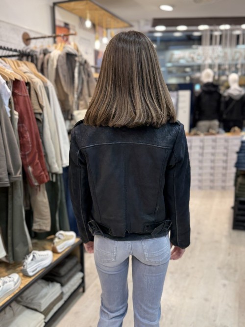 GIPSY - Chaqueta cuero MARIN black - comprar AHORA