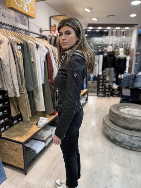 GIPSY - Chaqueta cuero FINJA black - comprar AHORA