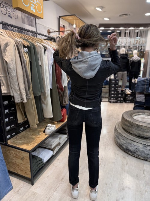 GIPSY - Chaqueta cuero FINJA black - comprar AHORA