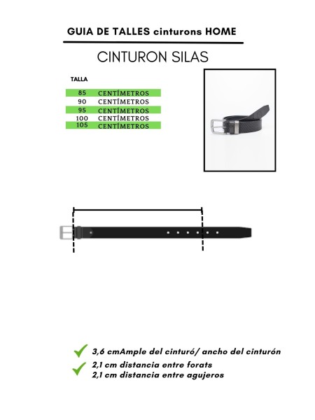 Cinturón de cuero LORCA marrón claro - comprar AHORA
