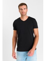Camiseta cuello pico OGRIBS negro