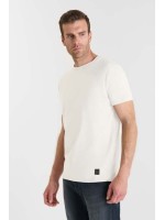Camiseta cuello redondo OBROWN blanco