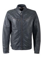 Chaqueta cuero BROUM AZUL