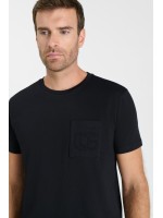 Camiseta cuello redondo NAIA negro