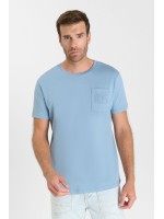 Camiseta cuello redondo NAIA azul claro