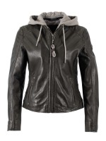 Chaqueta cuero ALVA negro